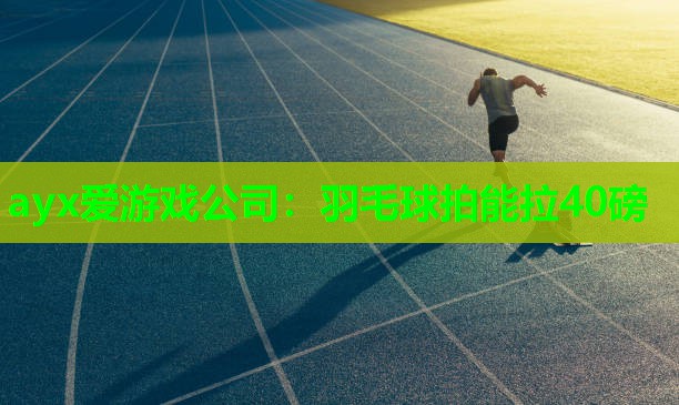 ayx爱游戏公司：羽毛球拍能拉40磅